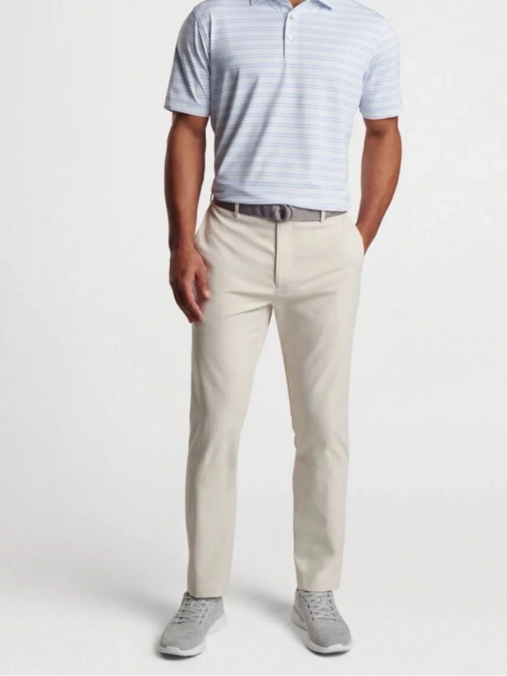 Men's Slim Fit Khaki Pants - Beige